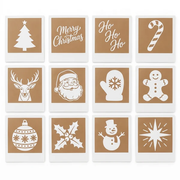 Presspresso Latte Art Camera - 12 holiday stencil card designs included